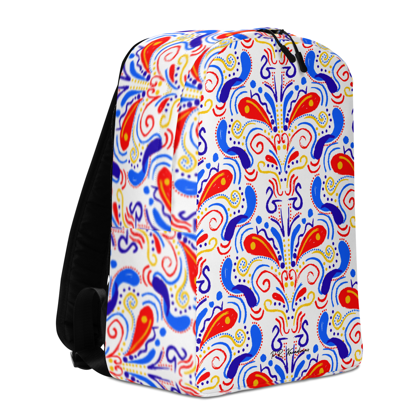 Minimalist Backpack (Talavera-inspired|White)