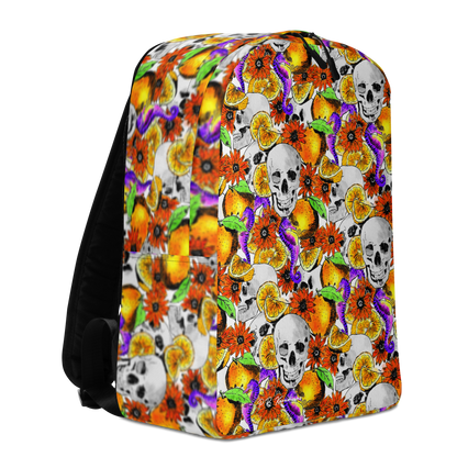 Minimalist Backpack (Skulls & Oranges)