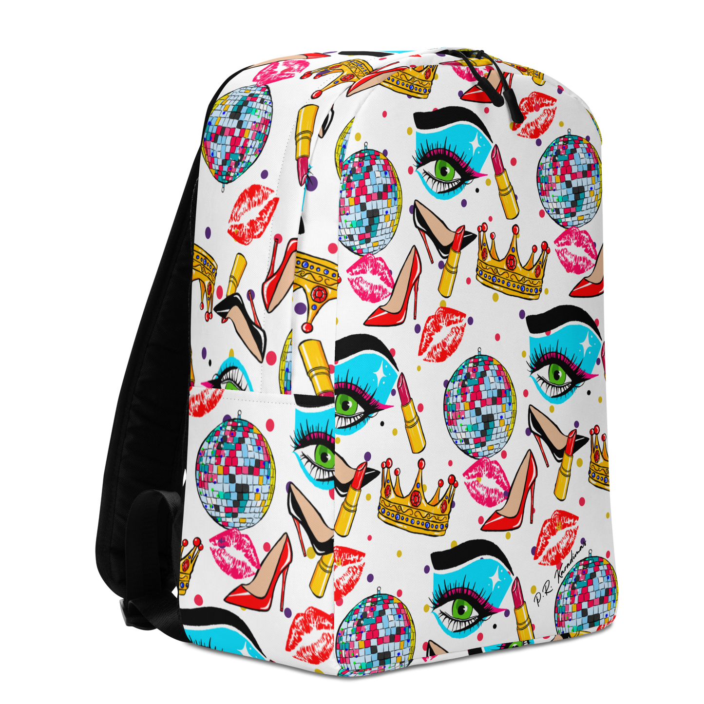 Minimalist Backpack (Drag|Polka Dots)