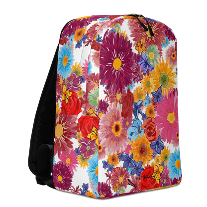 Minimalist Backpack (Watercolor Flowers)