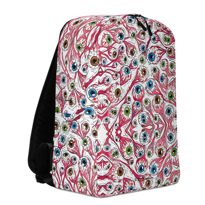 Minimalist Backpack (Eyeballs|White)