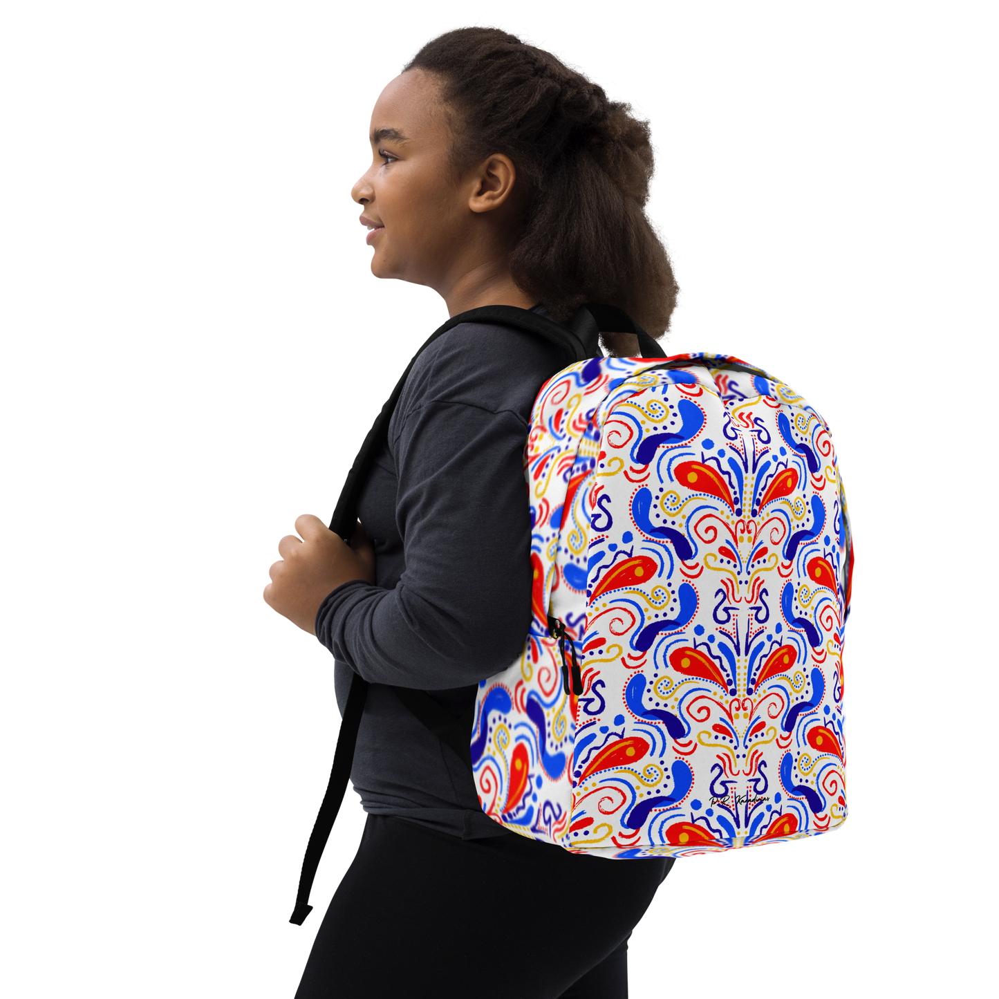 Minimalist Backpack (Talavera-inspired|White)