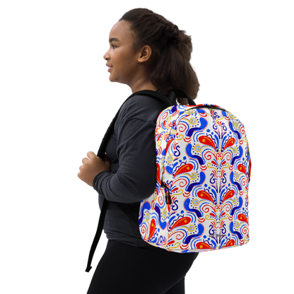 Minimalist Backpack (Talavera-inspired|White)