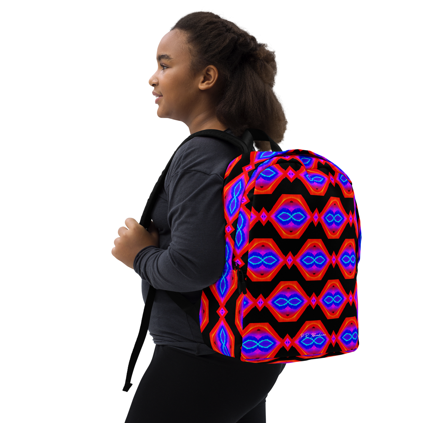 Minimalist Backpack (Neon Honeycomb)