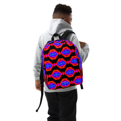 Minimalist Backpack (Neon Honeycomb)