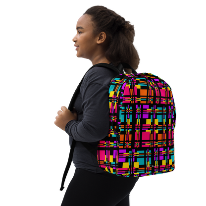 Minimalist Backpack (Rainbow Plaid)