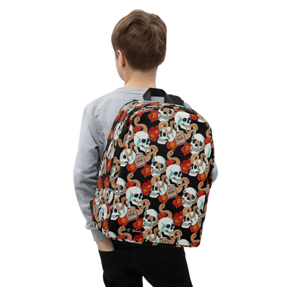 Minimalist Backpack (Poppies)