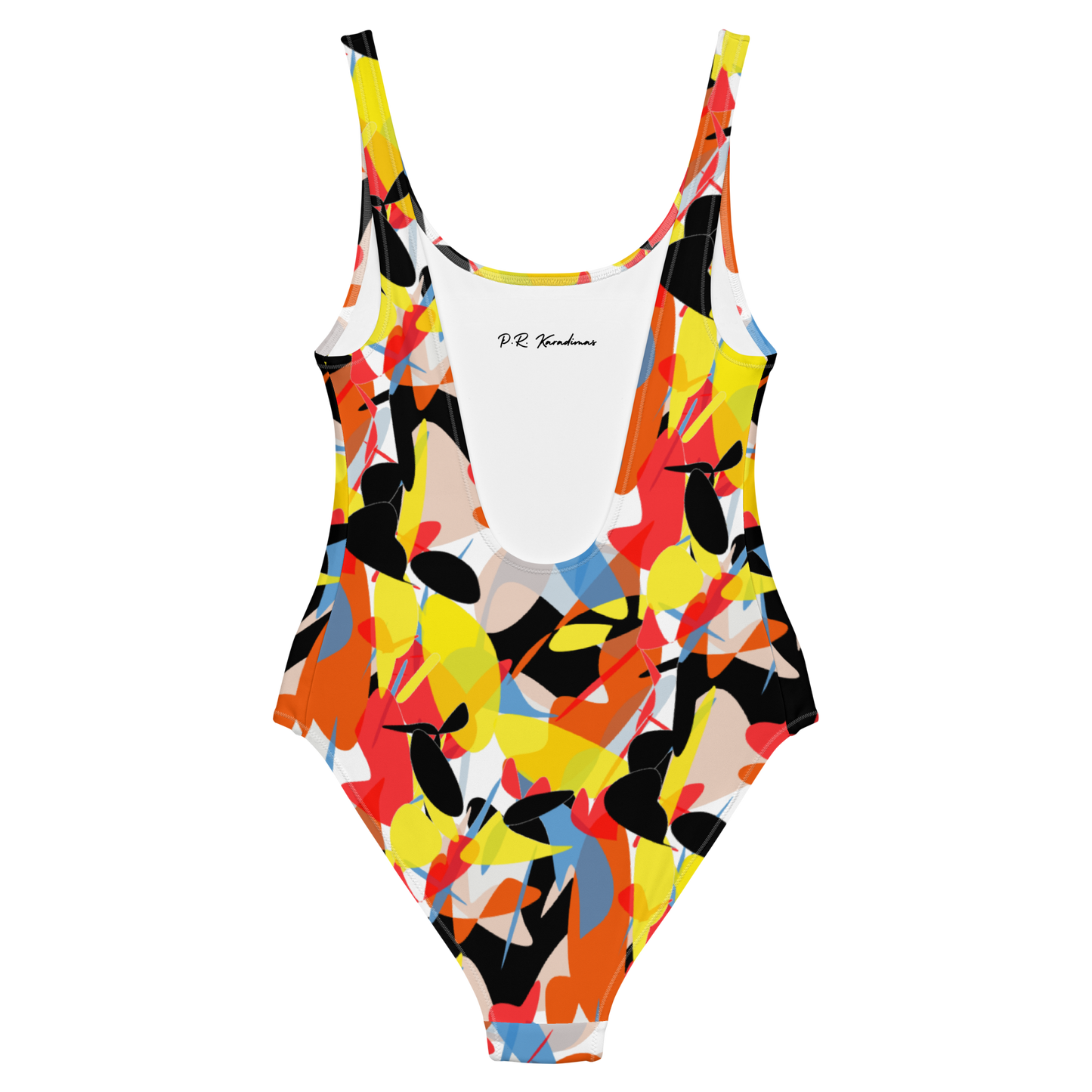 One-Piece Swimsuit (Abstract Ovals)