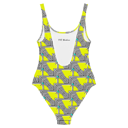 One-Piece Swimsuit (Retro Yellow)