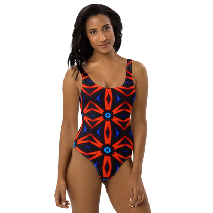 One-Piece Swimsuit (Red Star)