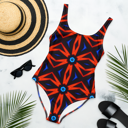 One-Piece Swimsuit (Red Star)