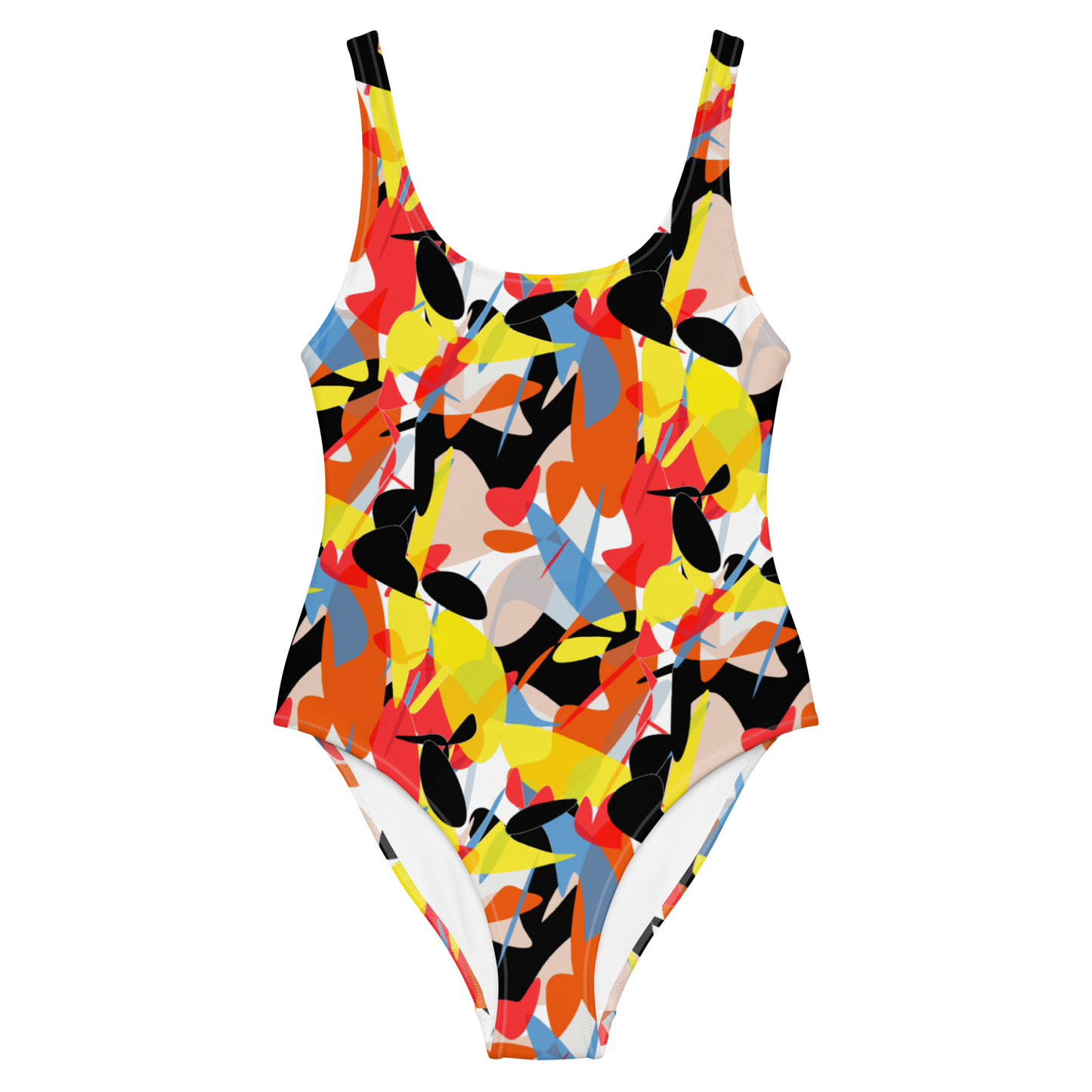 One-Piece Swimsuit (Abstract Ovals)