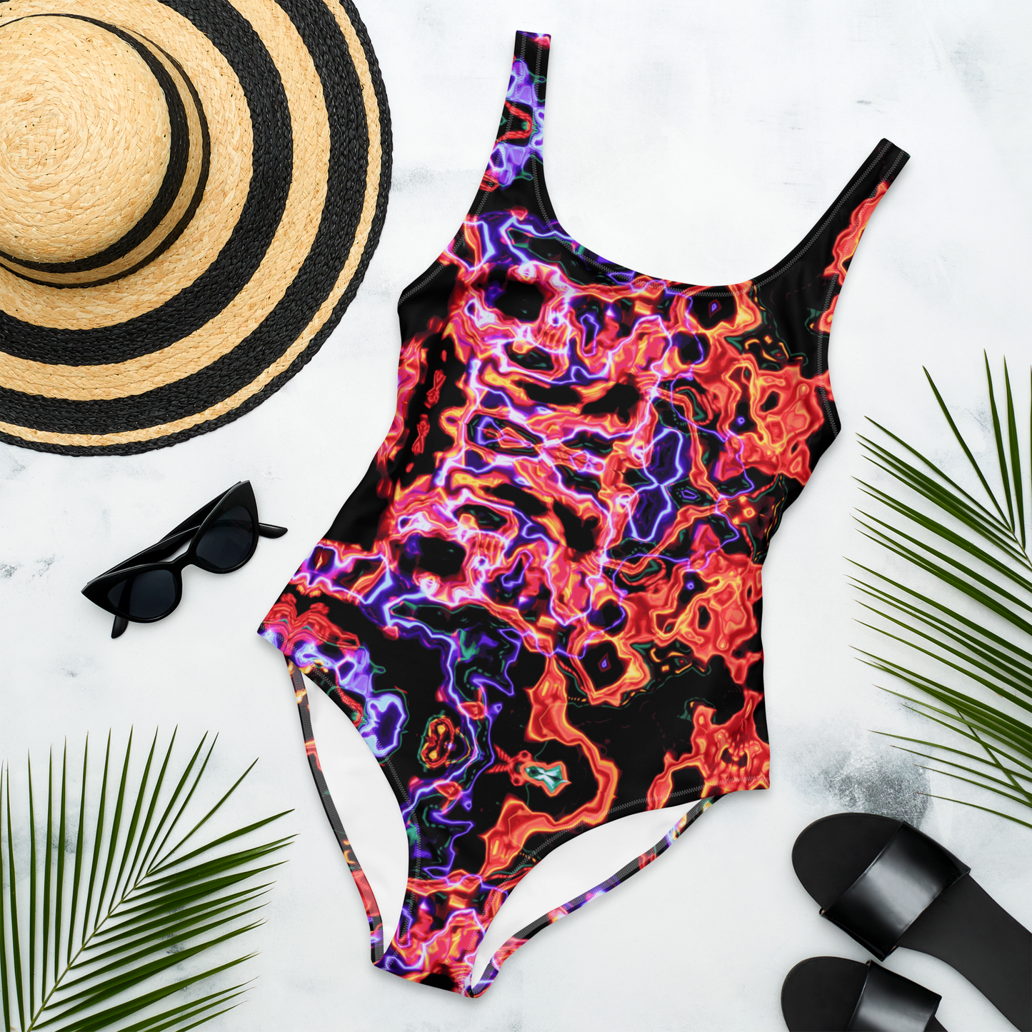 One-Piece Swimsuit (Lava Lamp)