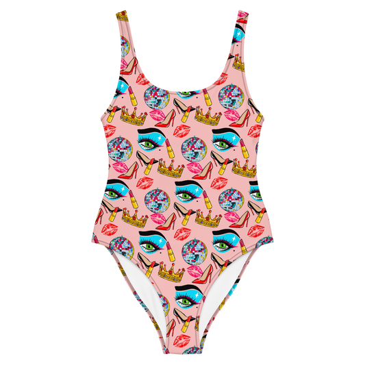 One-Piece Swimsuit (Drag|Pink)