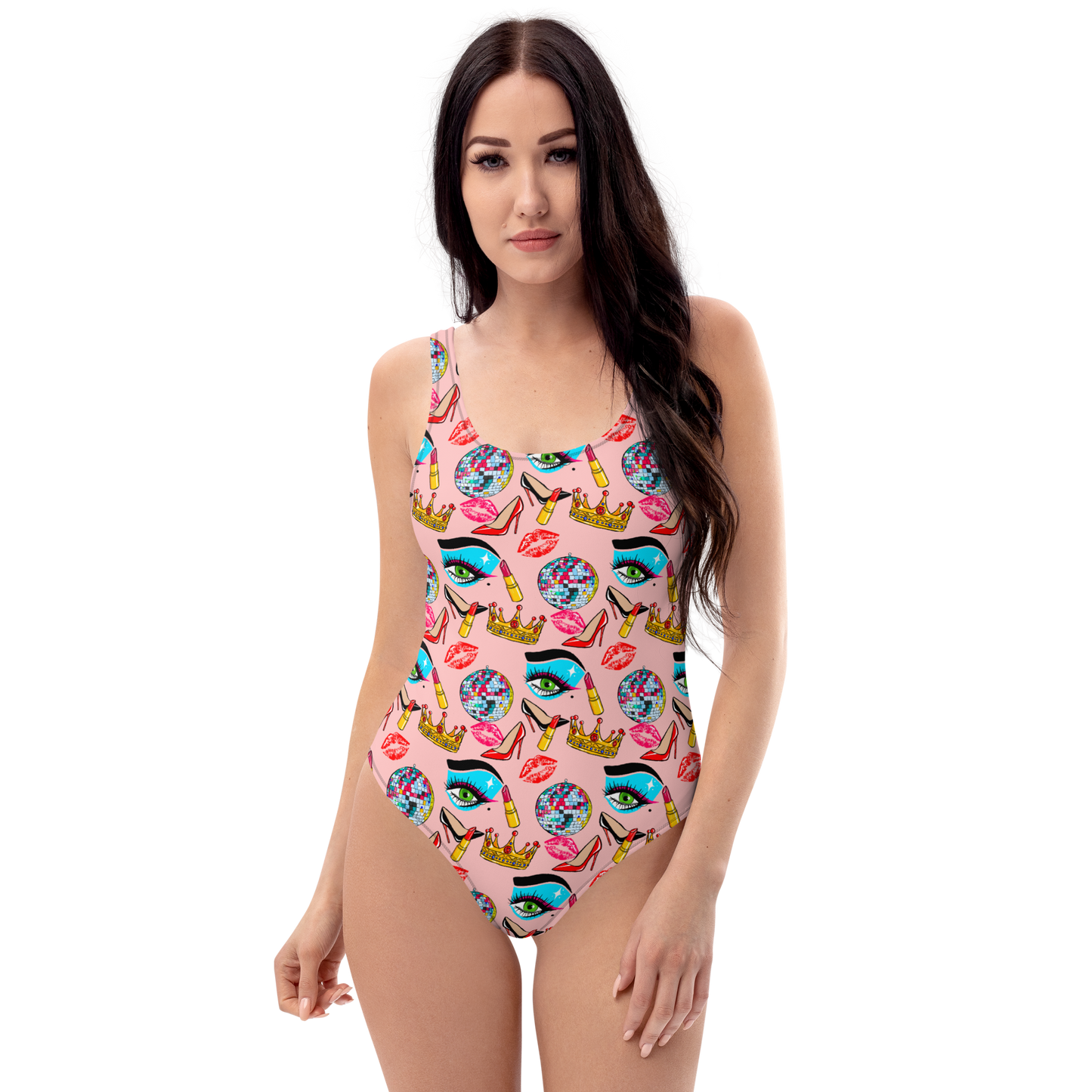 One-Piece Swimsuit (Drag|Pink)