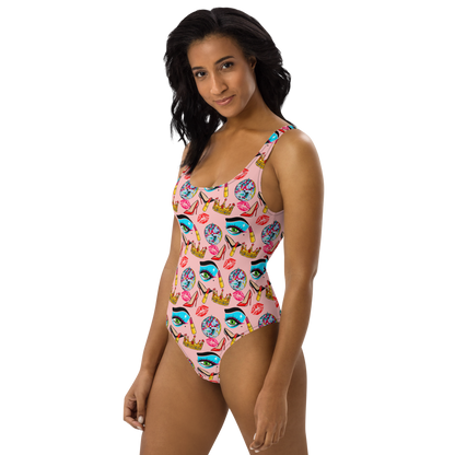 One-Piece Swimsuit (Drag|Pink)