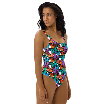 One-Piece Swimsuit (Butterflies)