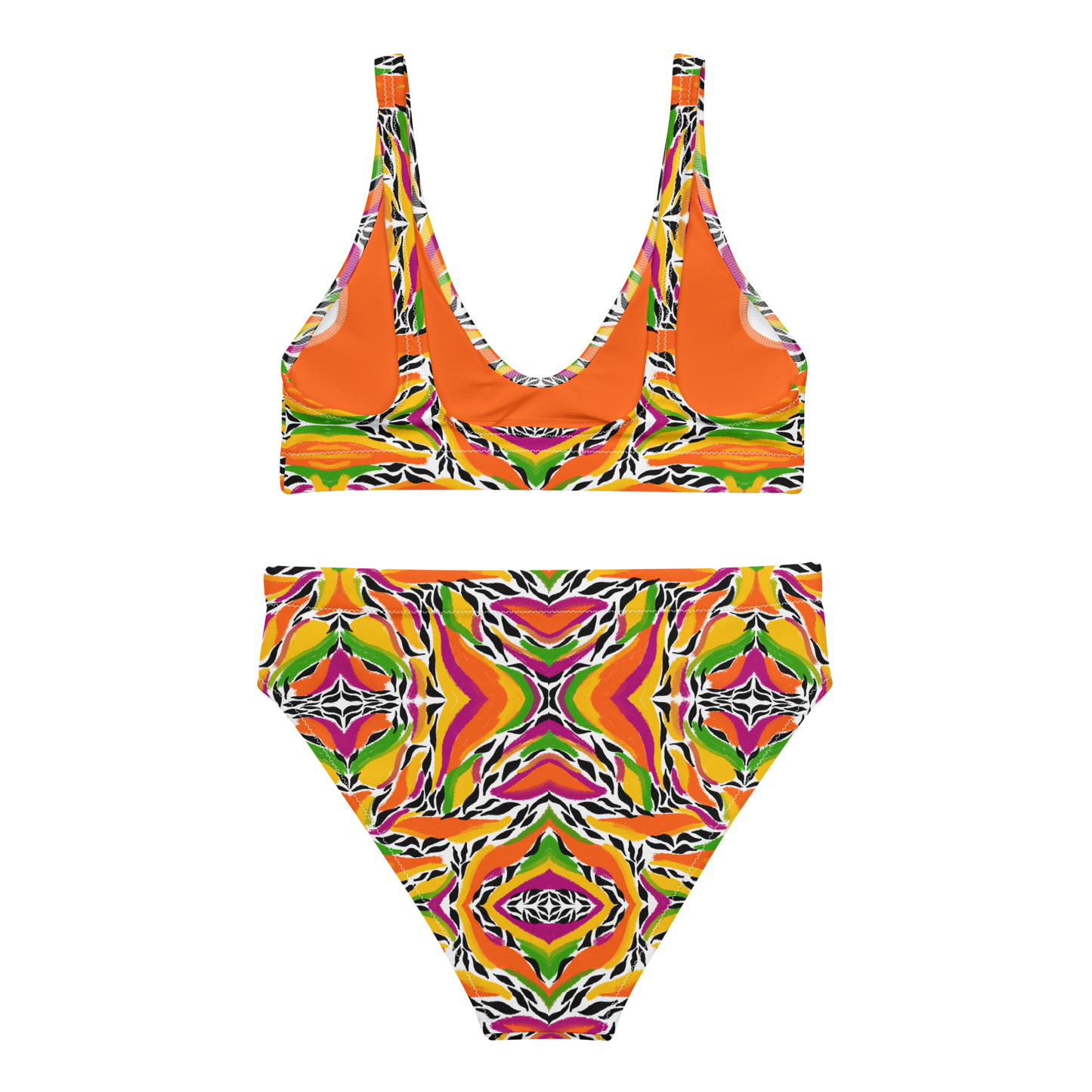 High-waisted bikini (Mango Mosaic)