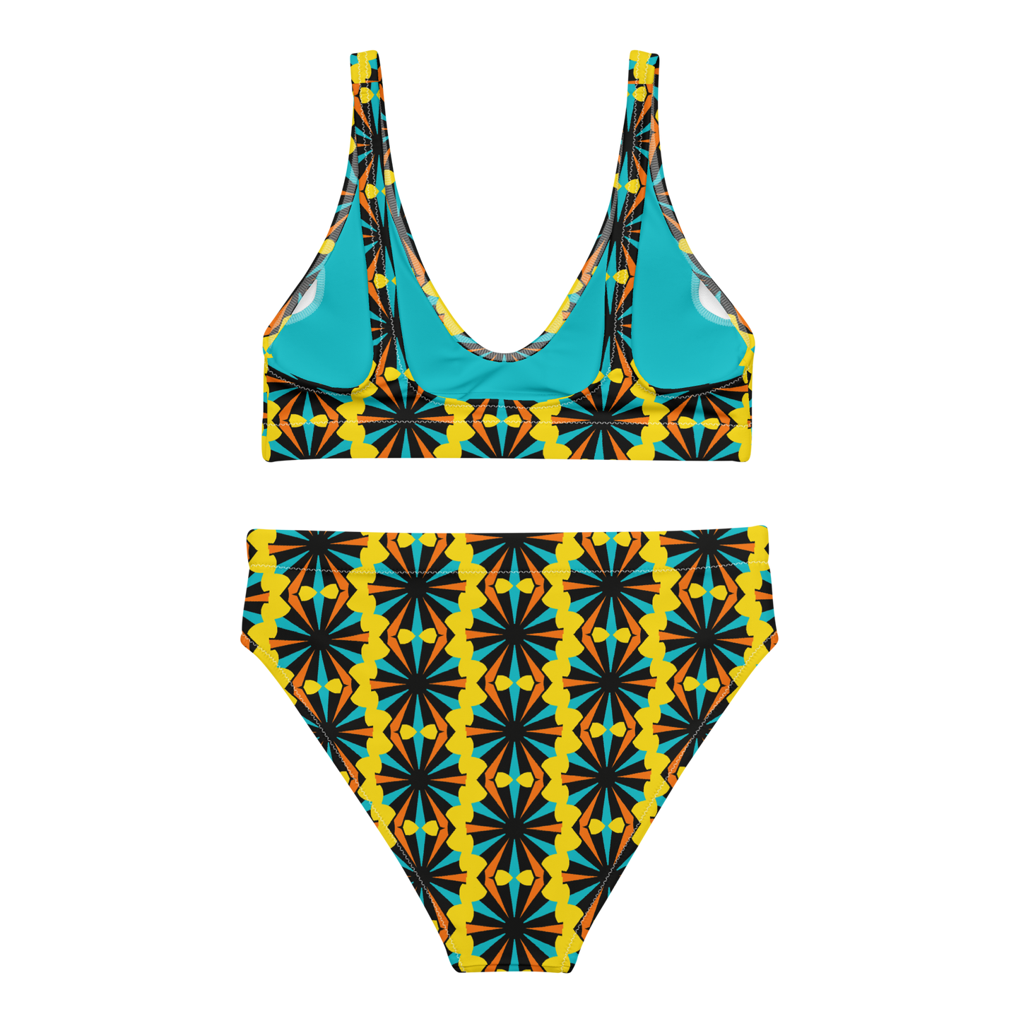 High-waisted bikini (Marigold)