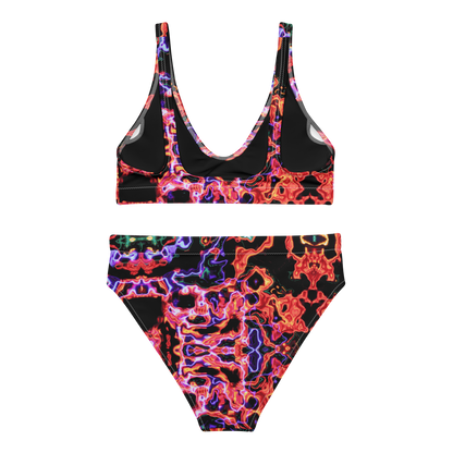 High-waisted bikini (Lava Lamp)