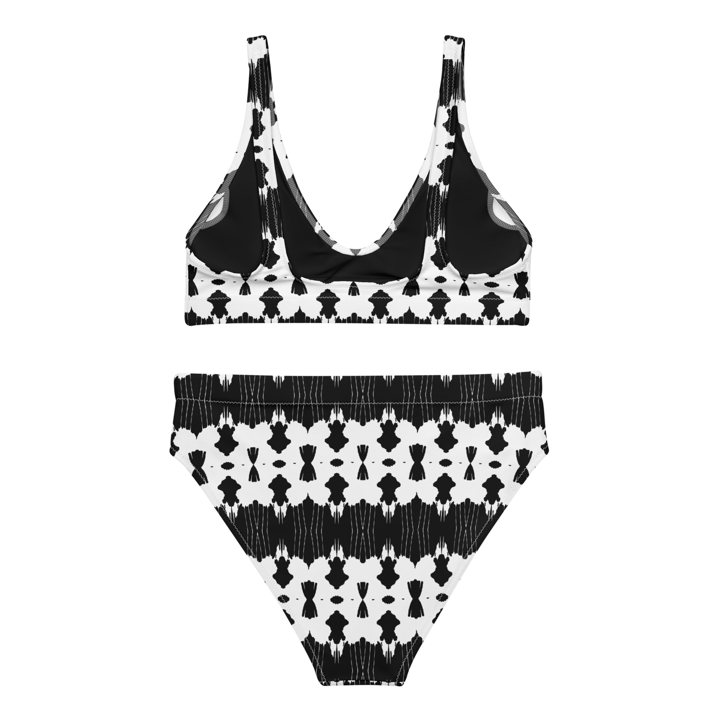 High-waisted bikini (Inkblot)