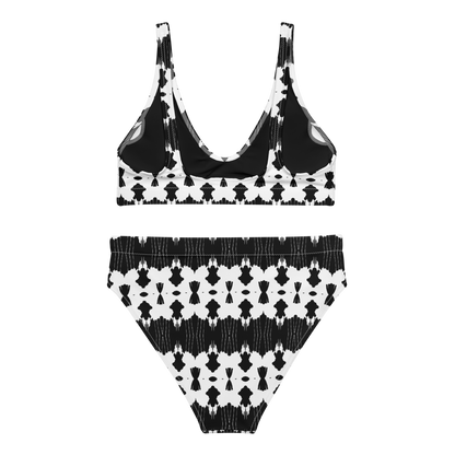 High-waisted bikini (Inkblot)