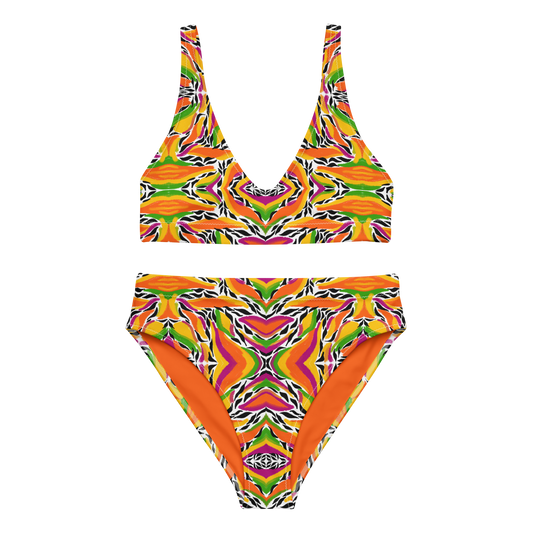 High-waisted bikini (Mango Mosaic)