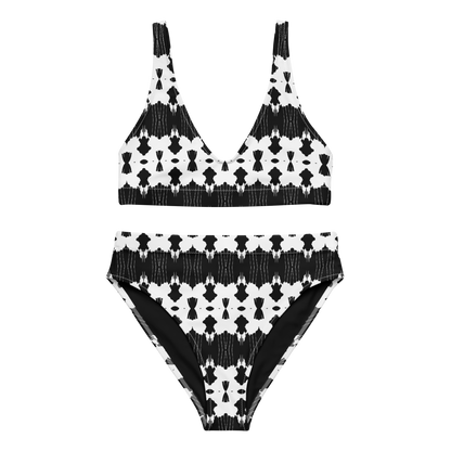 High-waisted bikini (Inkblot)