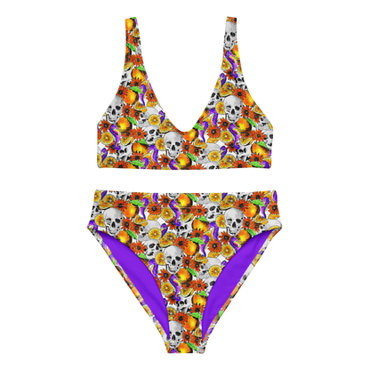 High-waisted bikini (Skulls & Oranges)