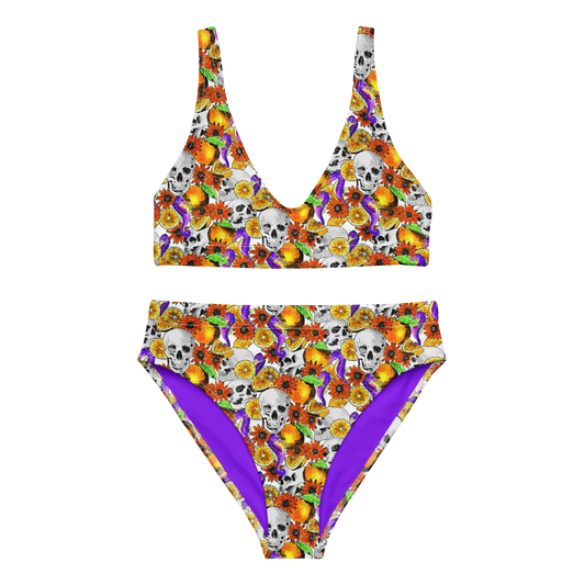 High-waisted bikini (Skulls & Oranges)