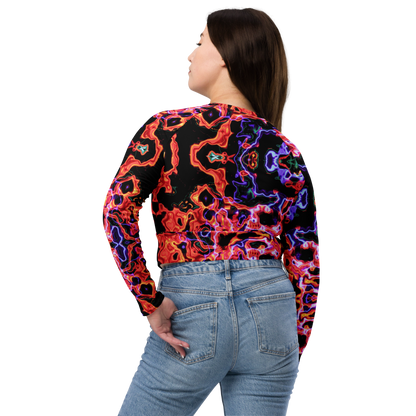 Long-sleeve crop top (Lava lamp)