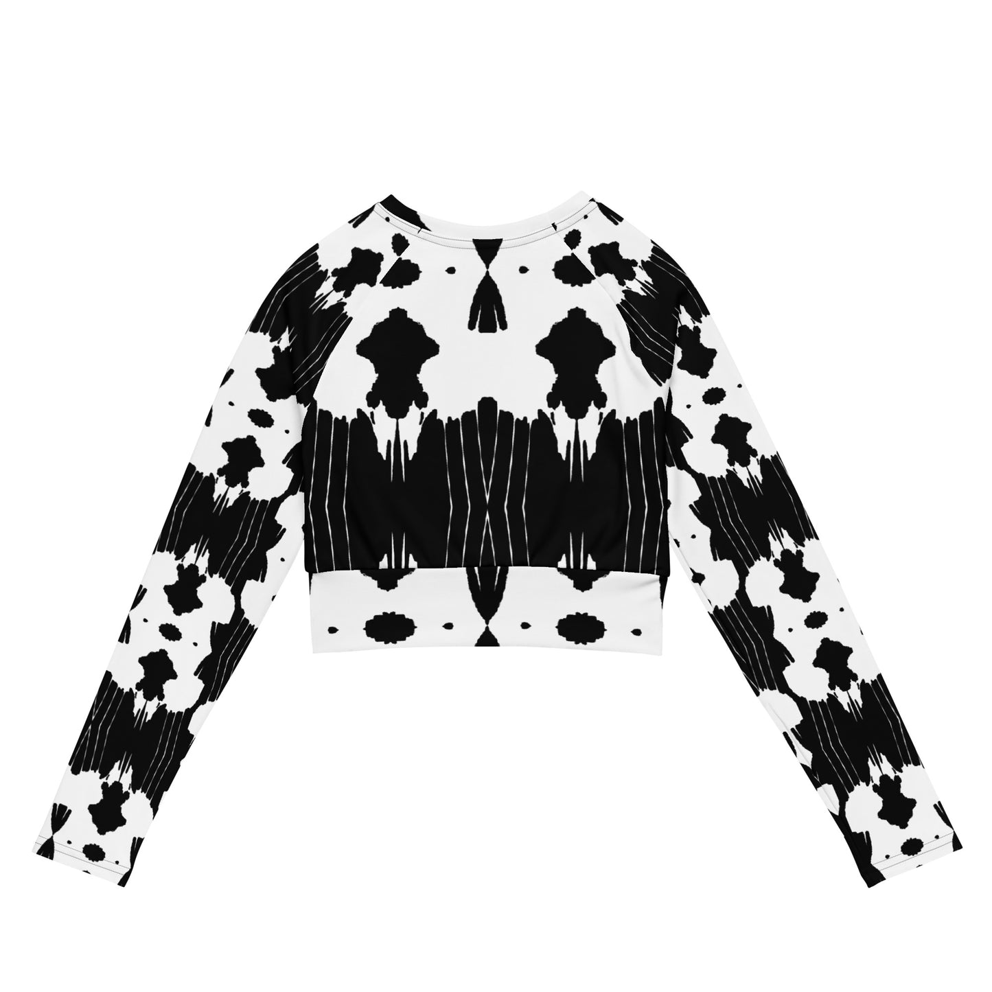 Long-sleeve crop top (Inkblot)