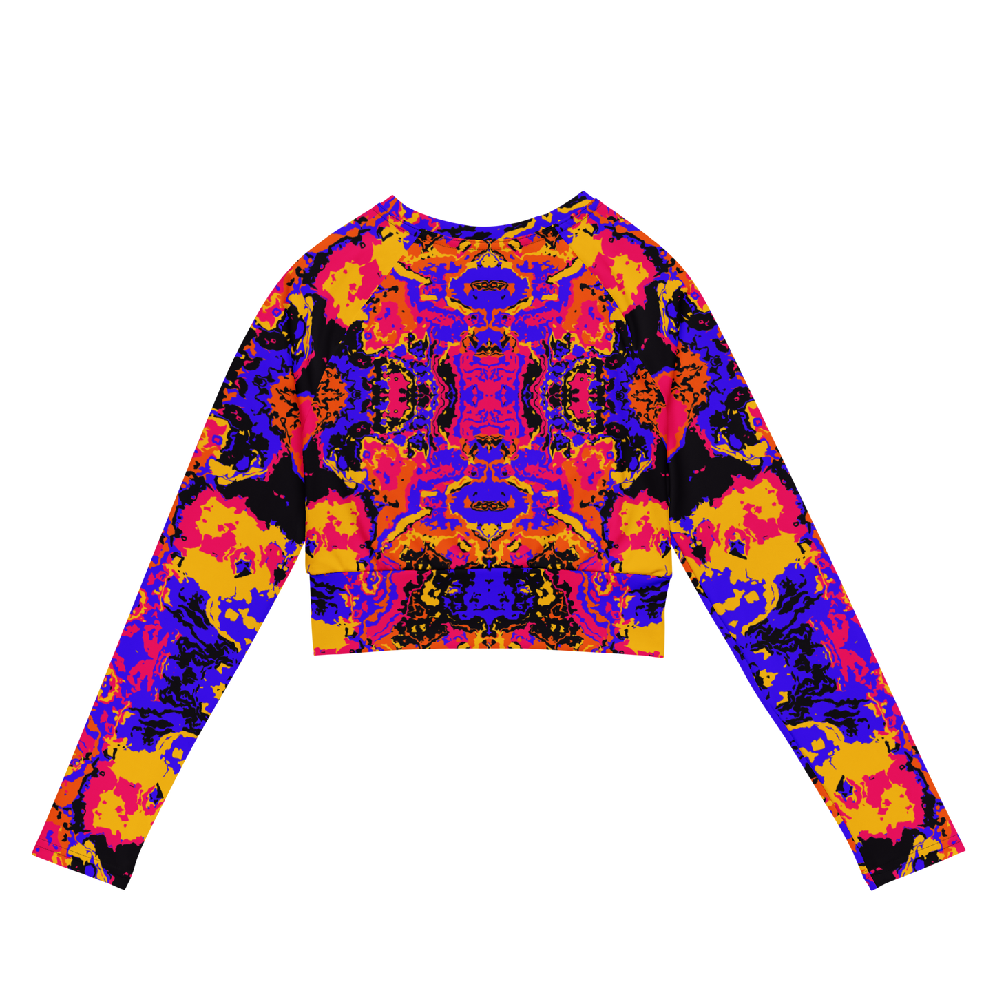 Long-sleeve crop top (Brain Scan)