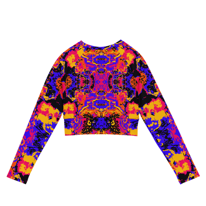 Long-sleeve crop top (Brain Scan)