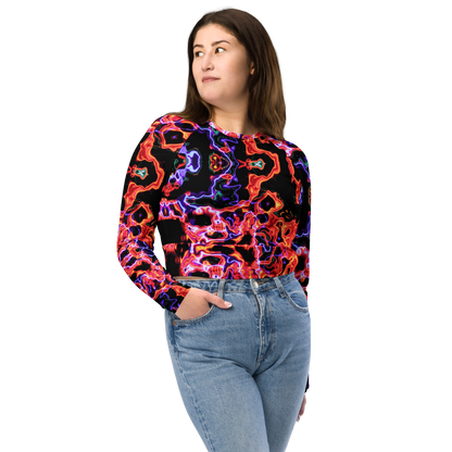 Long-sleeve crop top (Lava lamp)