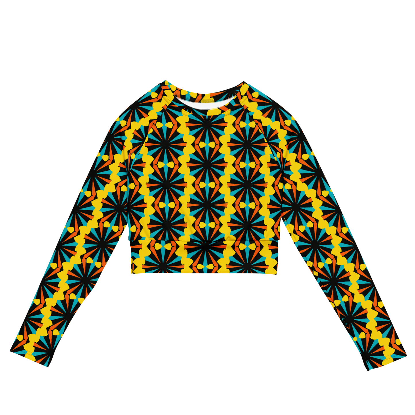 Long-sleeve crop top (Marigold)