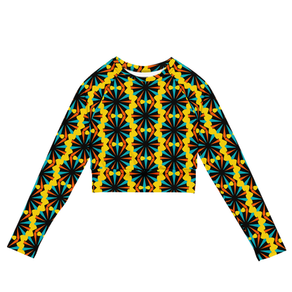 Long-sleeve crop top (Marigold)