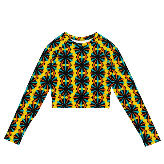 Long-sleeve crop top (Marigold)