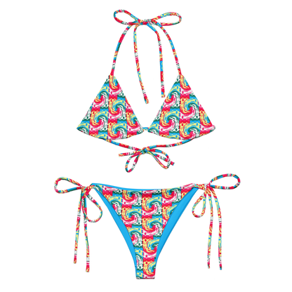 String bikini (Pinks Waves)
