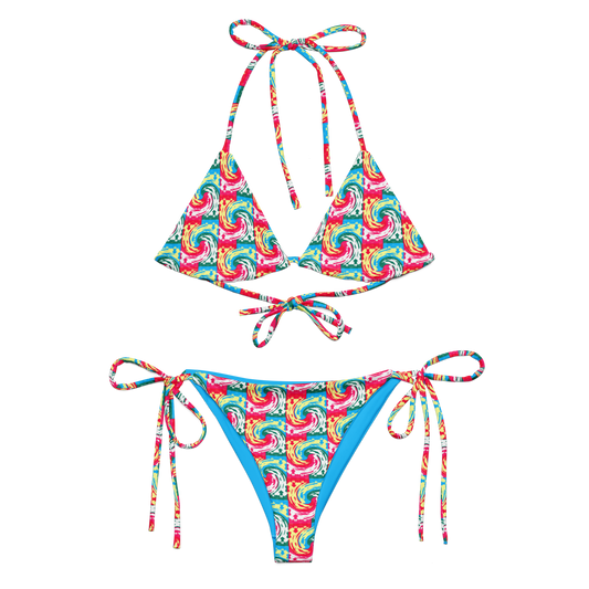 String bikini (Pinks Waves)