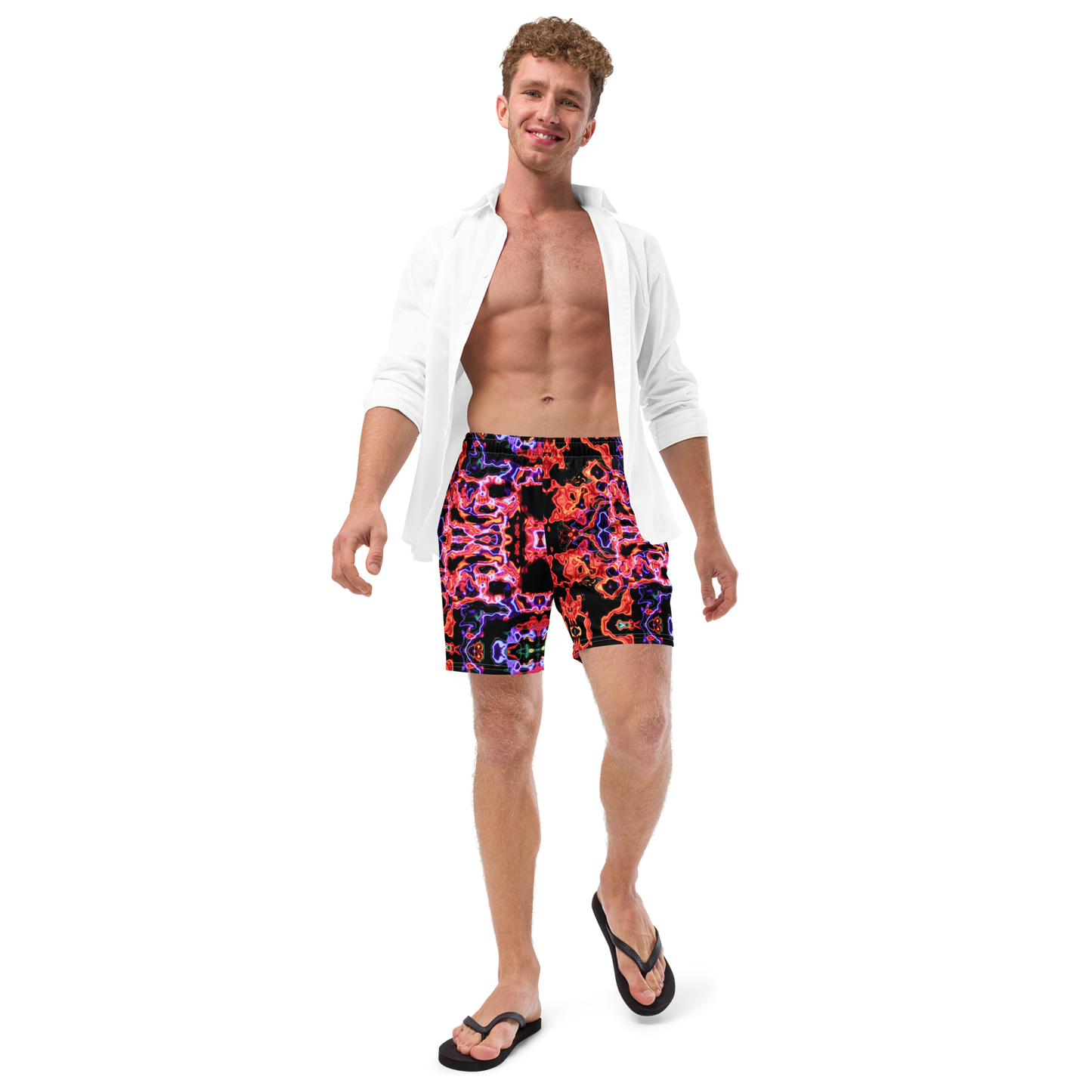 Men's swim trunks (Lava Lamp)