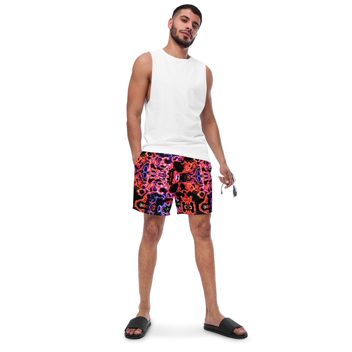 Men's swim trunks (Lava Lamp)