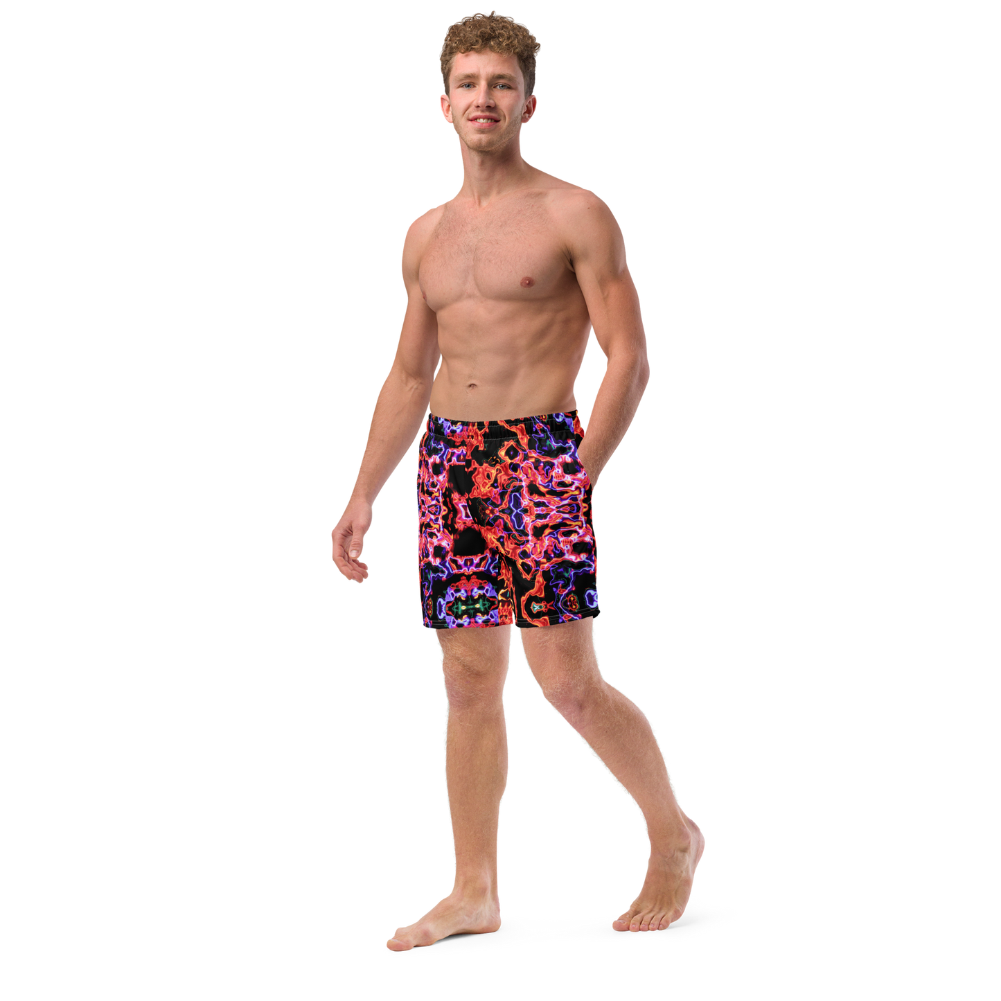 Men's swim trunks (Lava Lamp)