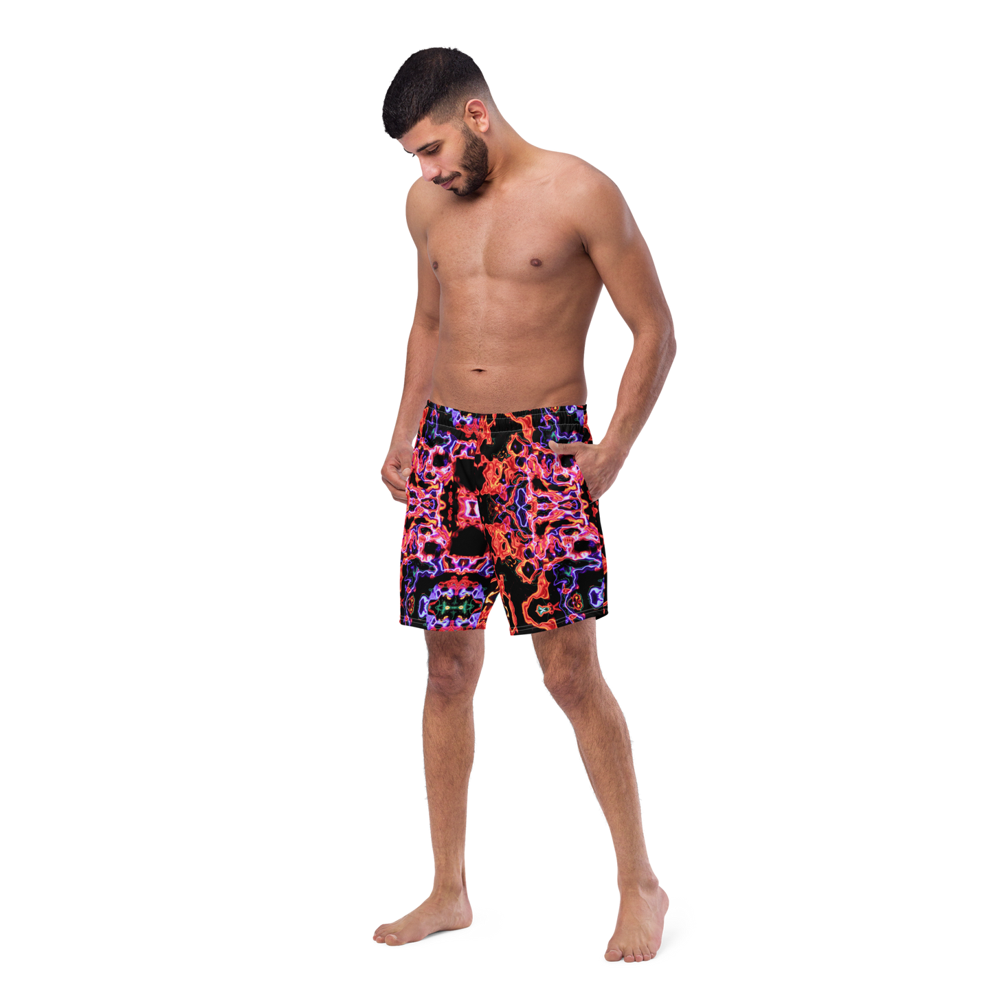 Men's swim trunks (Lava Lamp)