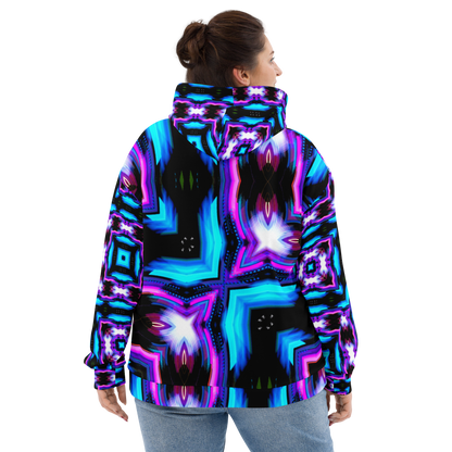 Unisex Hoodie (Neon Purple & Blue)