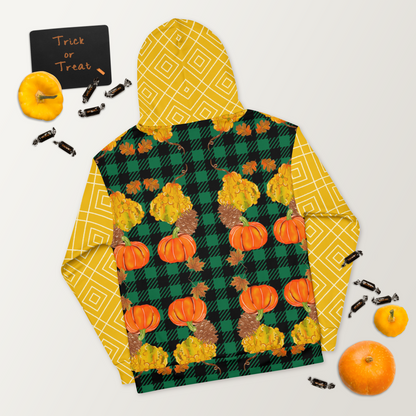 Unisex Hoodie (Pumpkins|Green)