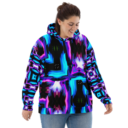 Unisex Hoodie (Neon Purple & Blue)