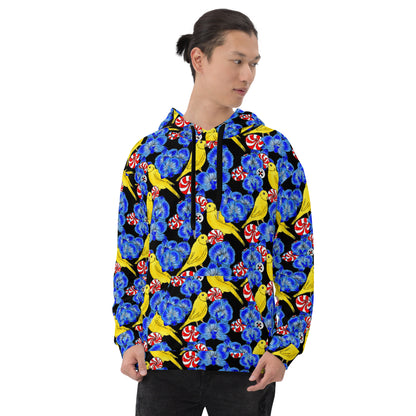 Unisex Hoodie (Canaries & Orchids)