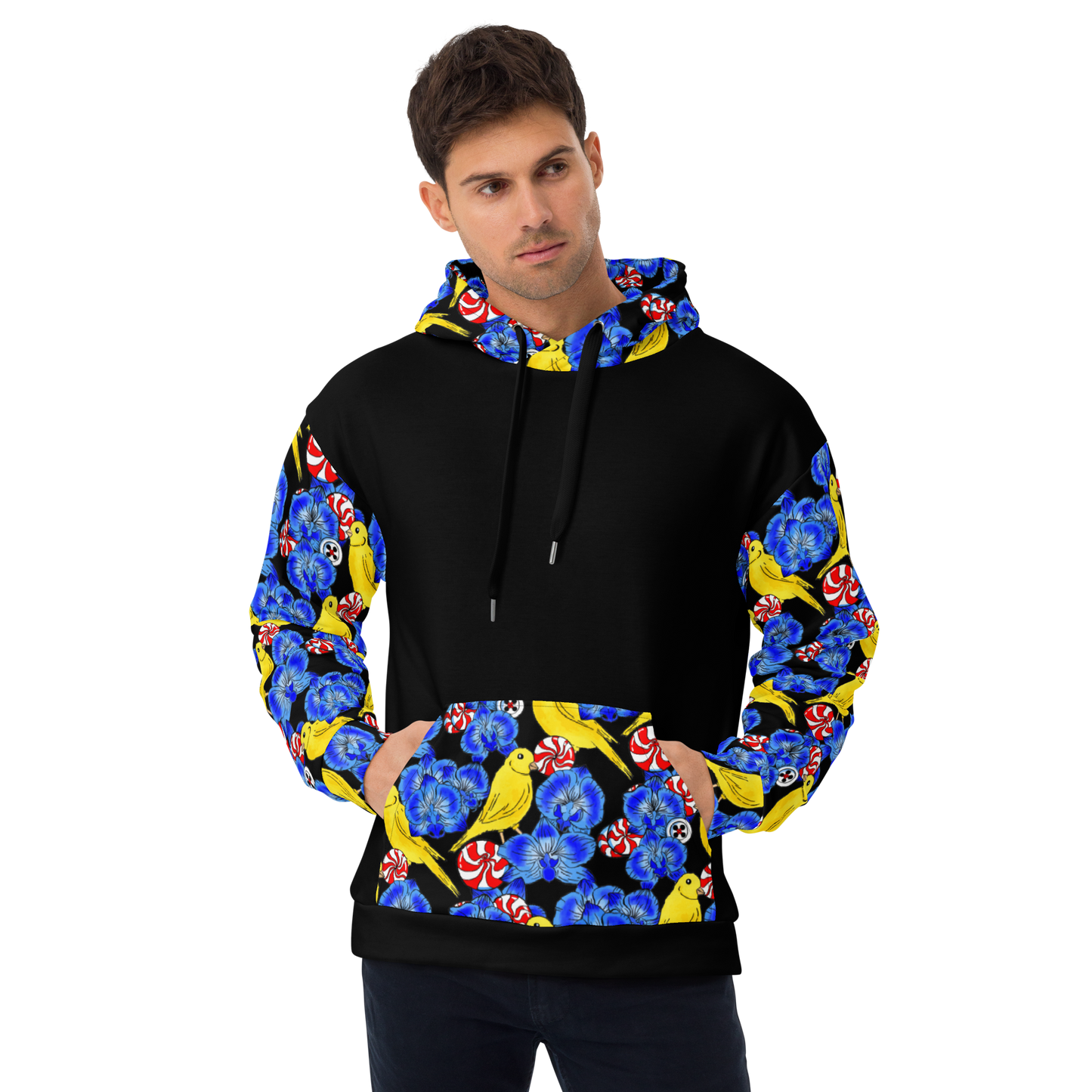 Unisex Hoodie (Canaries & Orchids)