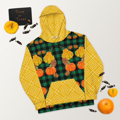 Unisex Hoodie (Pumpkins|Green)